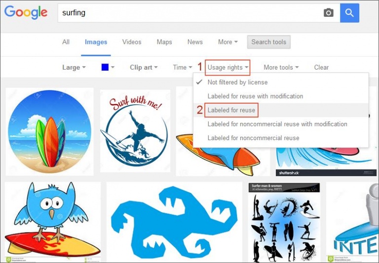 google advanced image search
